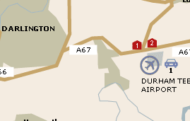 Durham Tees Airport UK